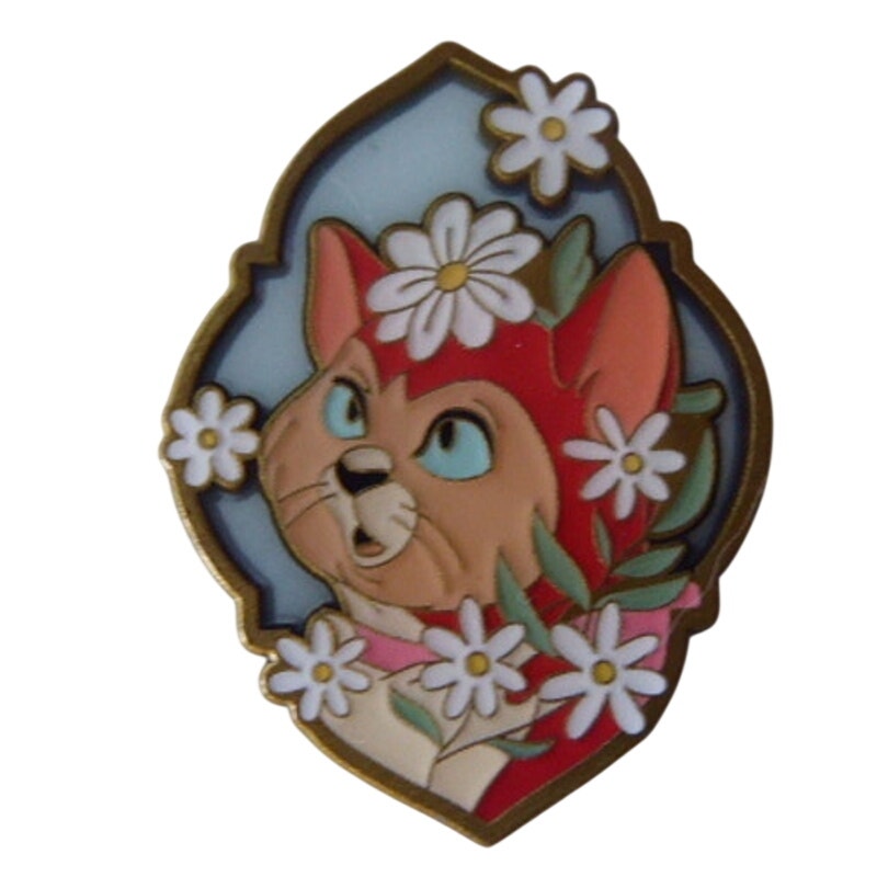 LFLY - Dinah - Disney Cats Floral Portraits Mystery Set - Stained Glass