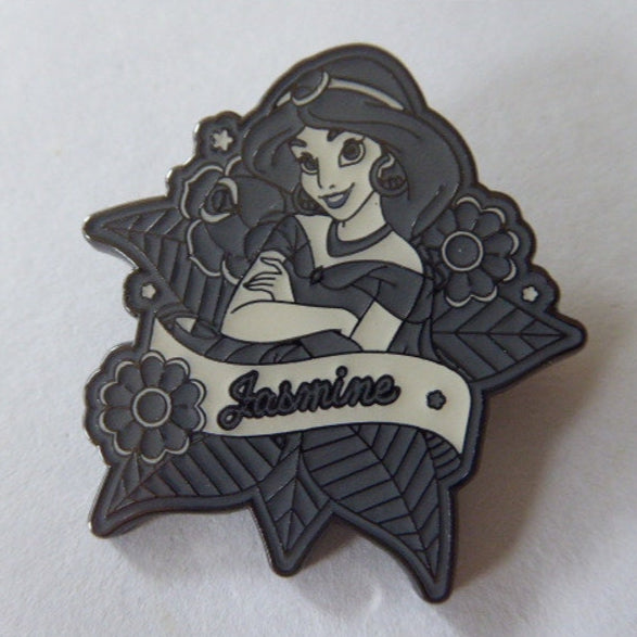 Loungefly - Jasmine - Princess Tattoo Set - Black and White - Aladdin - Mystery