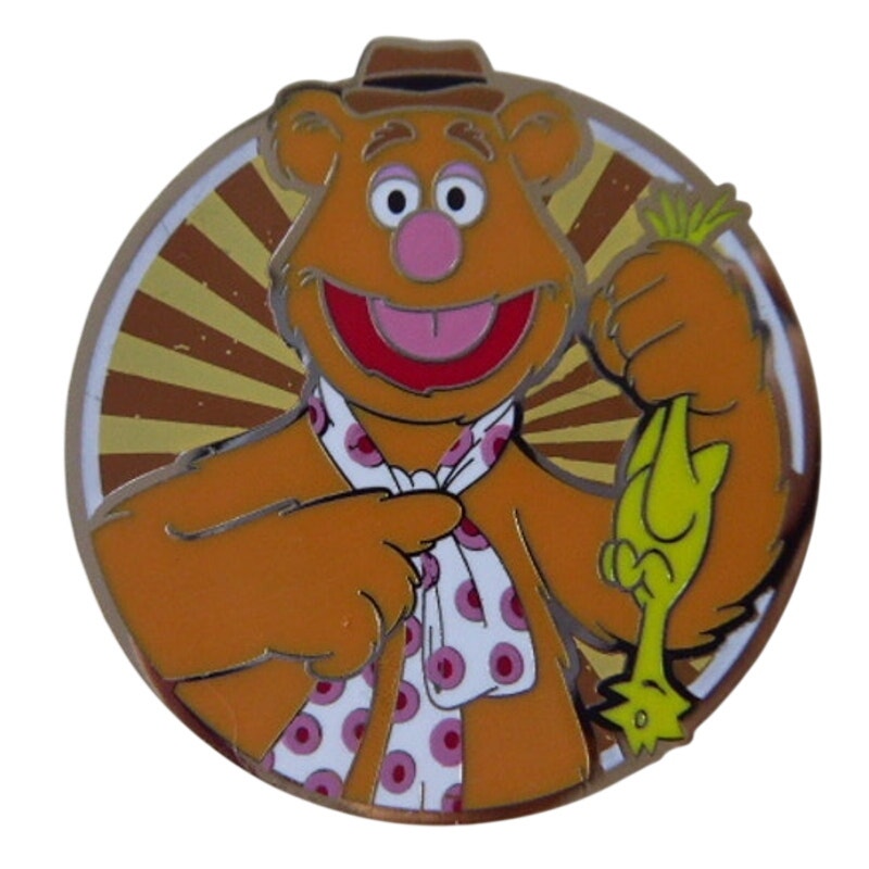 Fozzie Bear Holding Rubber Chicken Muppets Round
