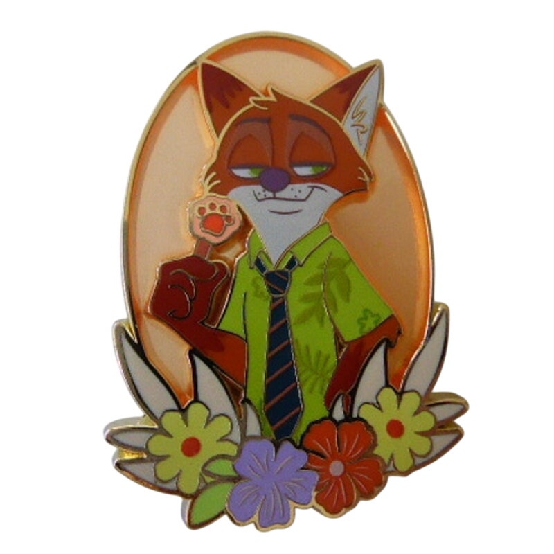 MII - Nick Wilde - Zootopia Floral Stained Glass Portraits