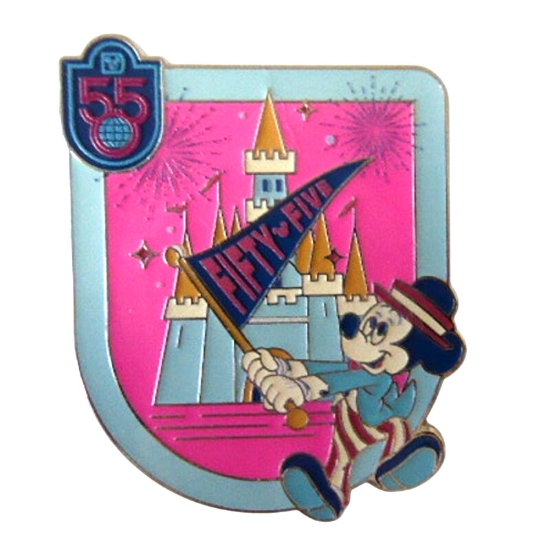 WDW Dapper Mickey Pennant 55 Magical Years Mystery