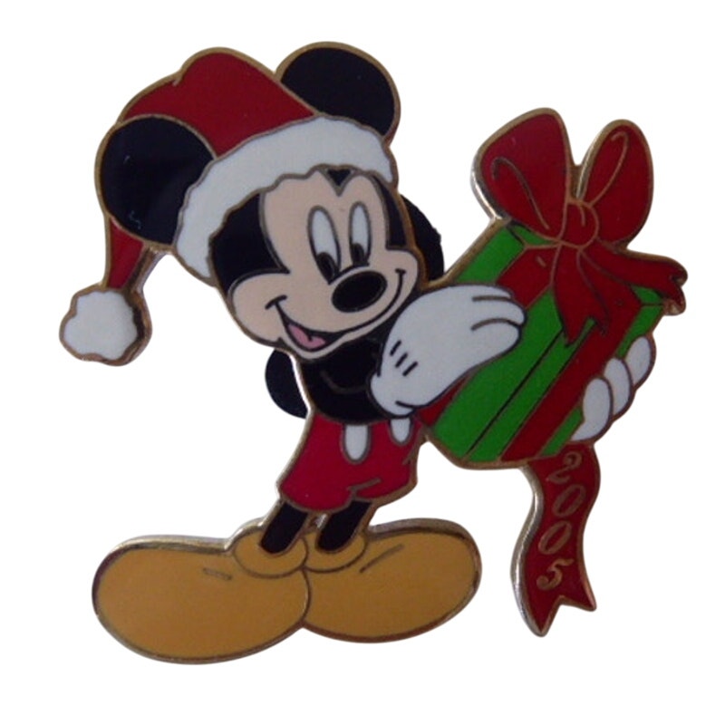Christmas Mickey with present