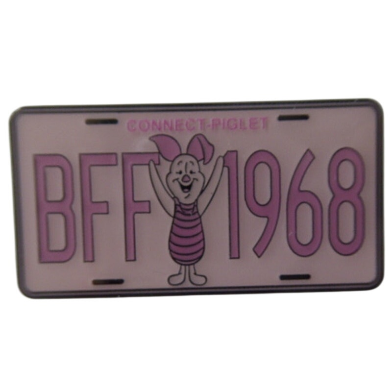 LFLY Connect-Piglet BFF1968 Pooh Friends License Plate