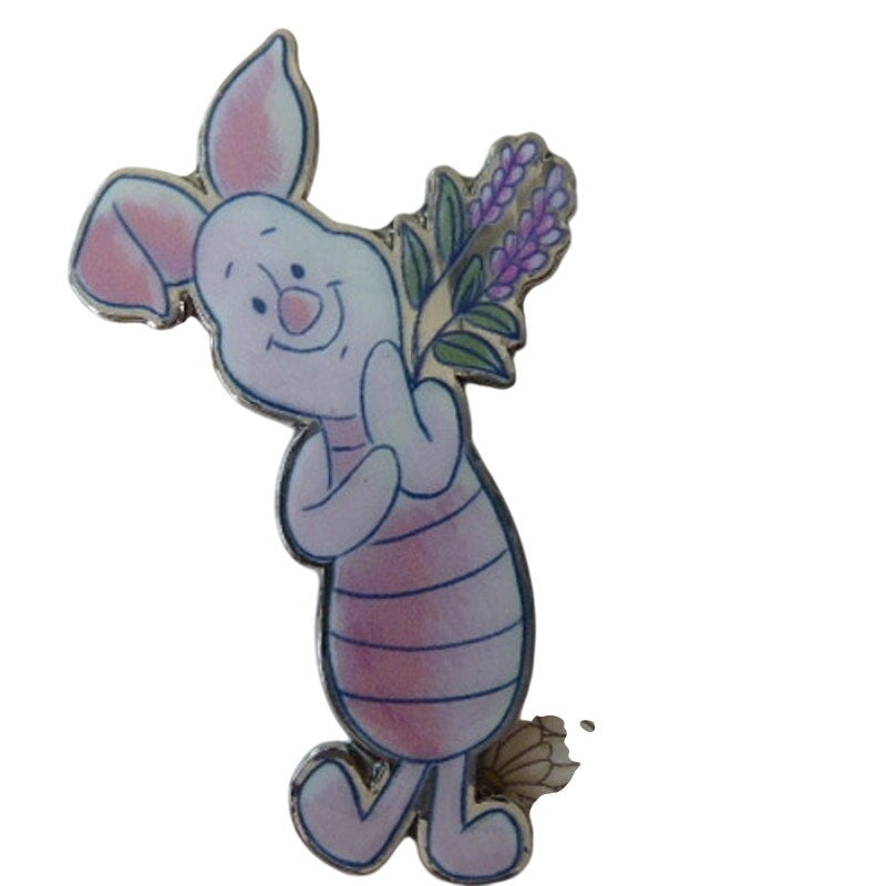 DLP Piglet Holding Lavender Pooh Watercolor Series