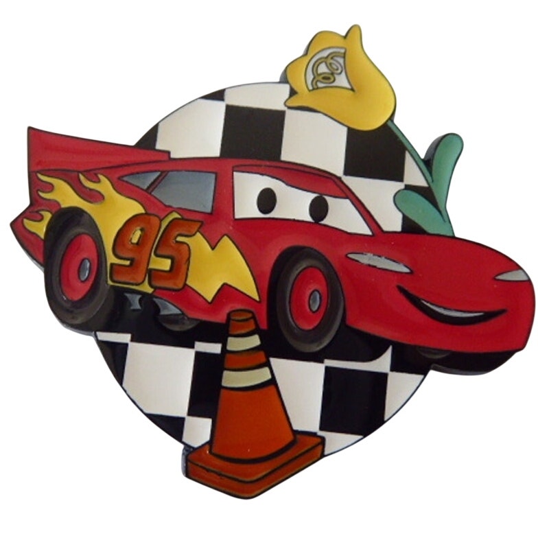 BioWorld Lightning McQueen Pixar Cars on Checkerboards