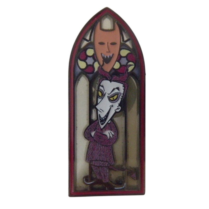 Lock Nightmare Before Christmas Stained Glass Window