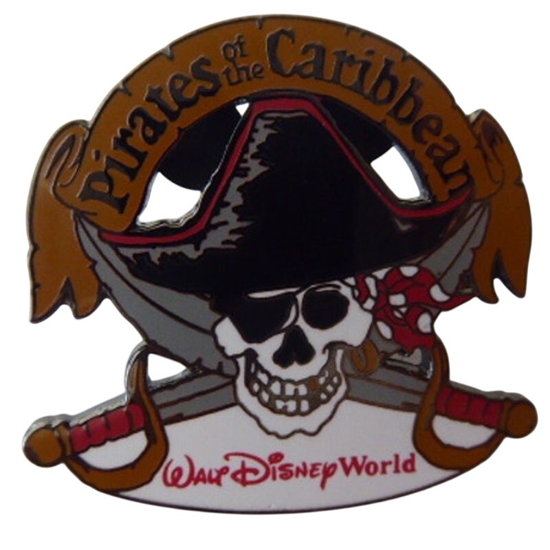 WDW Pirates of the Caribbean Skull with Crossed Swords