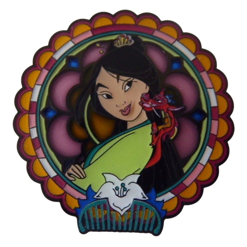 Princess Sidekick Stained Glass - Mulan