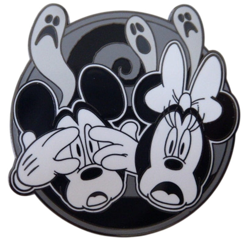 Mickey & Minnie Black & White Halloween - Mickey and Minnie