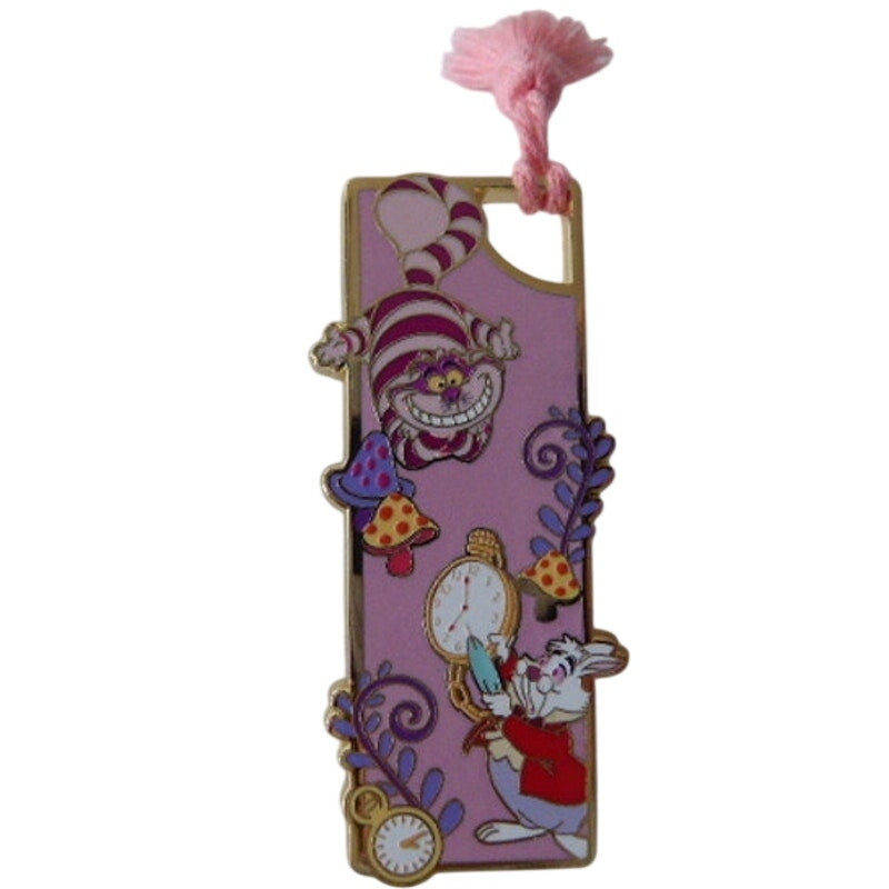 MII White Rabbit Cheshire Cat Bookmarks with Tassels