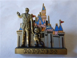 Disney Trading Pin 10380 DL - Partners (Walt & Mickey in Front of Sleeping Beauty's Castle)