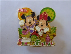 Disney Trading Pin 109894 TDR - Mickey Mouse & Minnie Mouse - Summer Festival 2015 - TDS