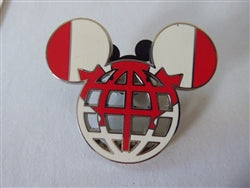 Disney Trading Pin 116978 Canada - Mickey Head Icon - Flag Lattice