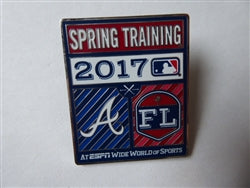Disney Trading Pin 125135 ESPN - Spring Training 2017 - Atlanta Braves