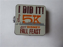 Disney Trading Pin 125255 WDW – runDisney Wine & Dine Half Marathon Weekend 2017 - Fall Feast 5K - I Did It!