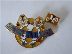 Disney Trading Pin 12582 M&P - Chip & Dale - Soccer Ball - Mickey World Soccer 2002