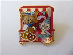 Disney Trading Pin 127646 HKDL - Duffy and StellaLou - Red Cart - 2018 Duffy and Friends Starter Lanyard