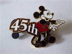 Disney Trading Pin 1283 Disneyland 45th Anniversary - 5 Pin Set (Mickey)