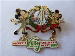 Disney Trading Pin 132060 WDW - Very Merry Christmas Party 2018 - Mickey and Minnie