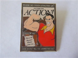 Disney Trading Pins 146156 WDW - Gaston Poster - Heroes vs Villains