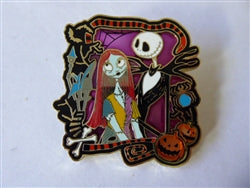 Disney Trading Pin 151207 Loungefly - Jack and Sally - The Nightmare Before Christmas - Stained Glass Frame