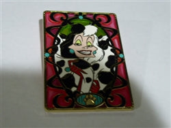 Disney Trading Pin 151642 Pink A La Mode - Cruella de Vil - Stained Glass Villain