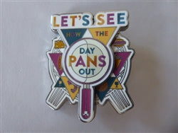 Disney Trading Pin 153620 WDW - Epcot - Food and Wine - Let's See How the Day Pans Out
