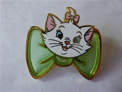 Disney Trading Pin 155663 HKDL - Marie - Stained Glass Bow - Green - Game Prize