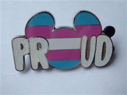 Disney Trading Pin 155718 Blue, Pink and White - Mickey Head - Proud