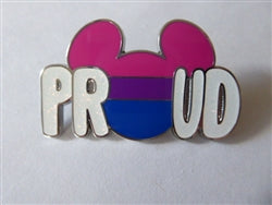 Disney Trading Pin 155720 Pink, Purple and Blue - Rainbow - Mickey Head - Proud