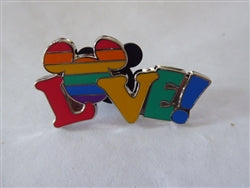 Disney Trading Pins 155725 Love - Mickey Head - Rainbow