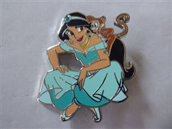Disney Trading Pins 155977 DLP - Jasmine & Abu - Aladdin - Whispering