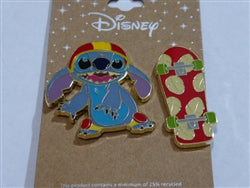 Disney Trading Pins 158155 Stitch - Skateboarding Set - Lilo & Stitch