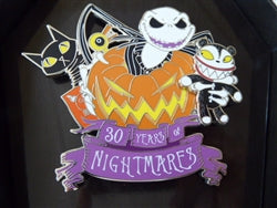 Disney Trading Pin 159477 Jack, Scary Teddy, Black Cat and Zombie Duck - Nightmare Before Christmas - 30th Anniversary - Toys - Jumbo