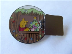 Disney Trading Pin 159801 Loungefly - Winnie the Pooh and Piglet - Christmas Tree - Hinged Window