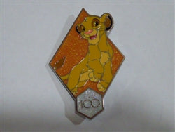 Disney Trading Pins 160184 Pink a la Mode - Simba - Lion King - Diamond - Disney 100 - Jumbo