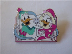 Disney Trading Pin 160237 Donald and Daisy - Winter Storybook - Gift Card