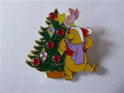 Disney Trading Pin 160481 DPB - Winnie the Pooh and Piglet - Christmas Tree - Holiday