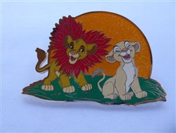 Disney Trading Pin 161099 Pink a la Mode - Young Simba and Young Nala - Lion King - Land, Sea and Air