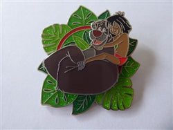 Disney Trading Pin 161145 DL - Baloo and Mowgli - Jungle Book - Best Buds - Tropical Leaves
