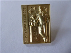 Disney Trading Pin 161333 Japan - Walt Disney and Mickey - Gold Storytellers Statue - Disney Card Club 2021 - JCB