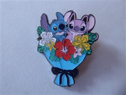 Disney Trading Pins 161585 Loungefly - Stitch and Angel - Lilo and Stitch - Bouquet of Tropical Flowers