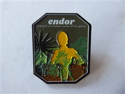 Disney Trading Pin 161804 C3-PO, Ewoks - Endor - Star Wars Planets - Mystery - Secluded in a Remote Corner of the Galaxy - Return of the Jedi