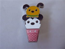Disney Trading Pin 162073 DL - Pluto and Mickey - Ice Cream Cone - Character Scoops - Set - Free D
