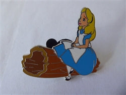 Disney Trading Pin 162566 Alice - Sitting on a Log - Listening