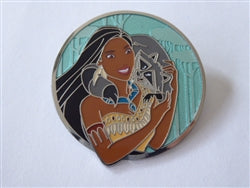 Disney Trading Pin 162798 DPB - Pocahontas and Meeko - Blue Forest - Indian Princess with Raccoon