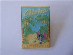 Disney Trading Pin 163320 Loungefly - Stitch poster - Aloha Visit Paradise