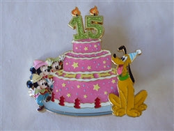 Disney Trading Pins 163395 DEC - Pluto and Mickey's Nephews - D23 15th Anniversary Cake
