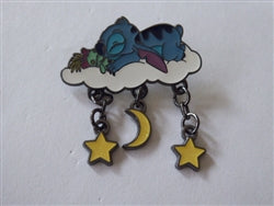 Disney Trading Pin 163537 Loungefly - Stitch and Scrump Sleeping on a Cloud - Stars and Moon