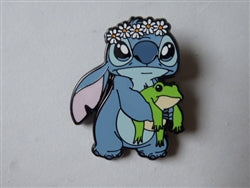 Disney Trading Pin 163676 Loungefly - Stitch Holding Frog - Stitch Springtime Daisy - Mystery - Lilo and Stitch
